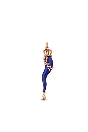 ciondolo a forma di corno in lapis Angela Puttini Gioielli | CL1719P6BLU